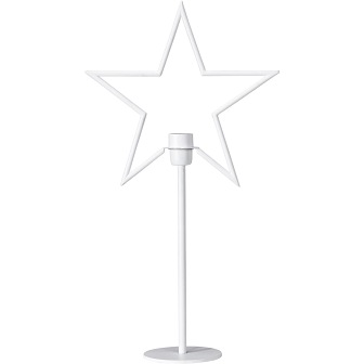 Lampa świąteczna gwiazda Tindra biała